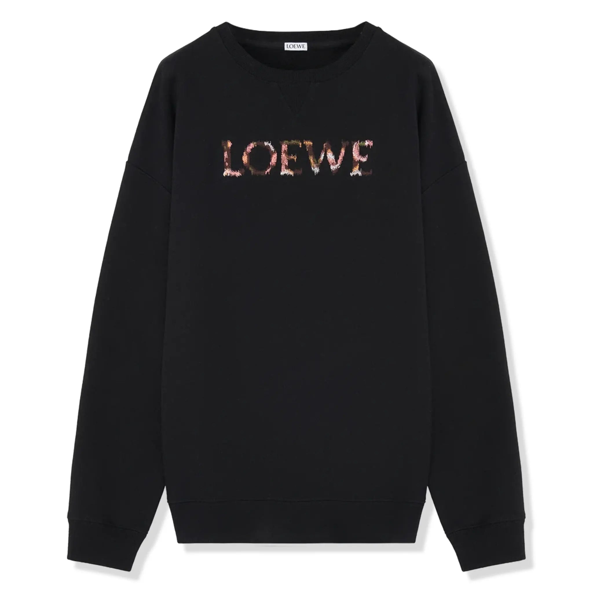 Loewe Regular Fit Cotton Black Sweatshirt
