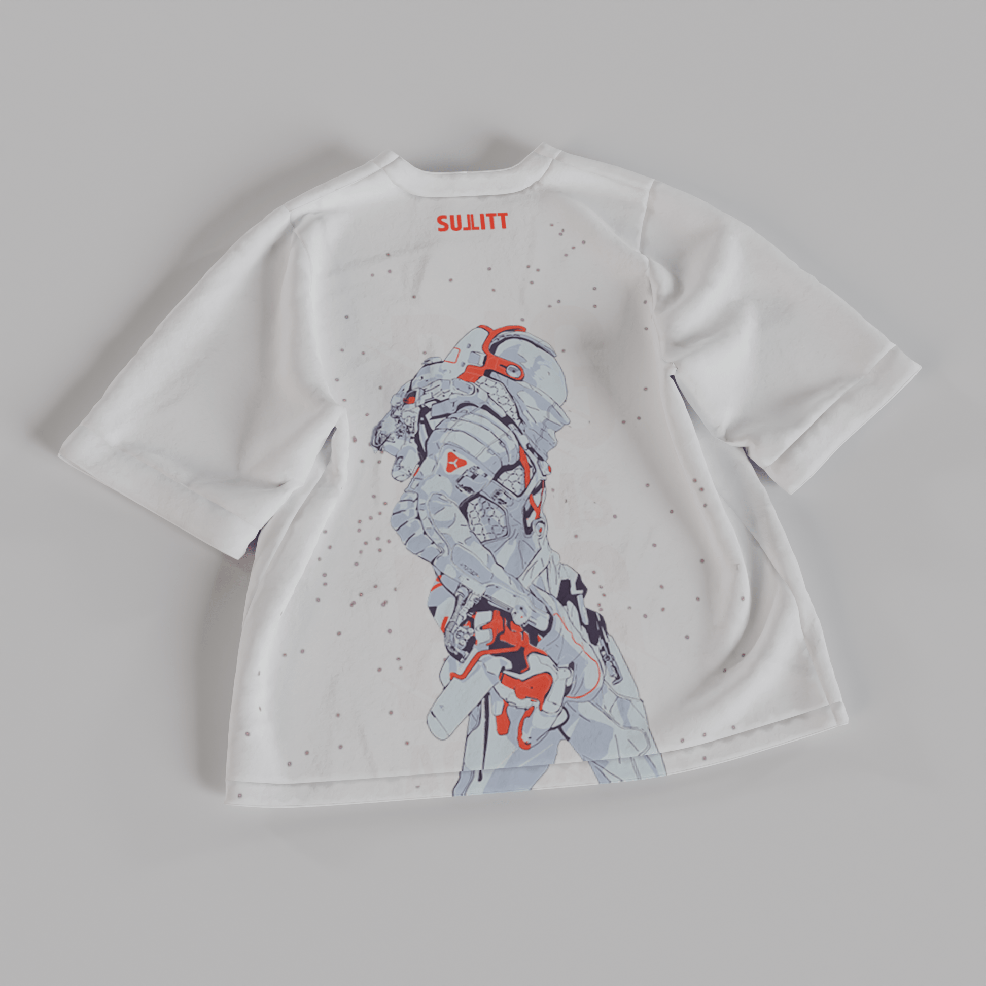 MOON WALKER WHITE OVERSIZED T - SHIRT - SULLITT