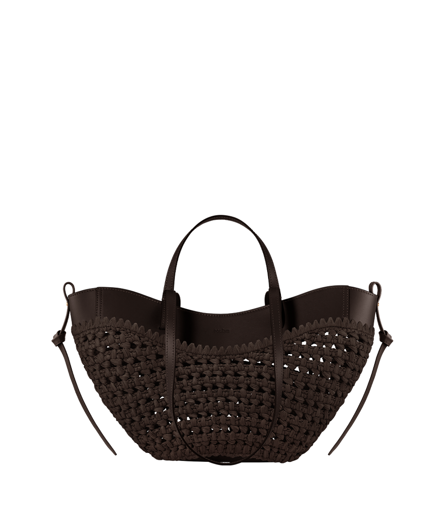 Polène Cyme Mini - Raffia Ebony
