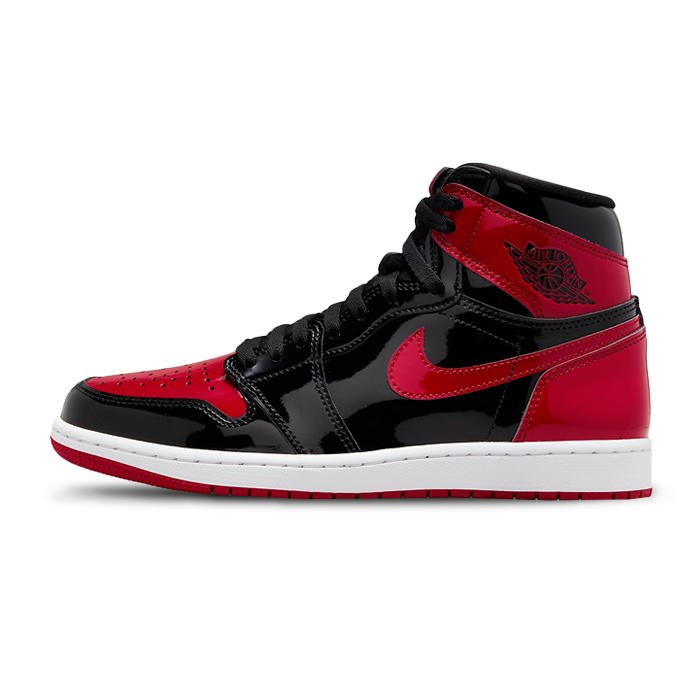 Air Jordan 1 Retro High OG 'Patent Bred' Available at Pick your kiicks.