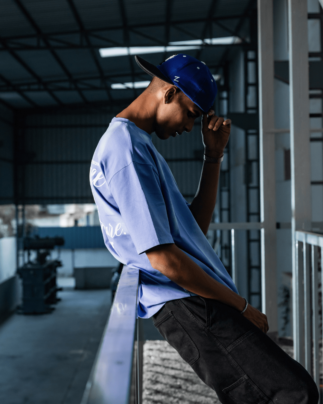 Sullitt PEACE N PLEASURE BLUE WASH TEE