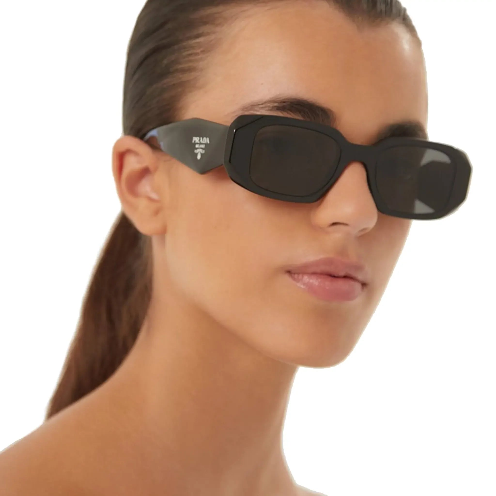 Prada PR 17WS 1AB5S0 Symbole Black Sunglasses