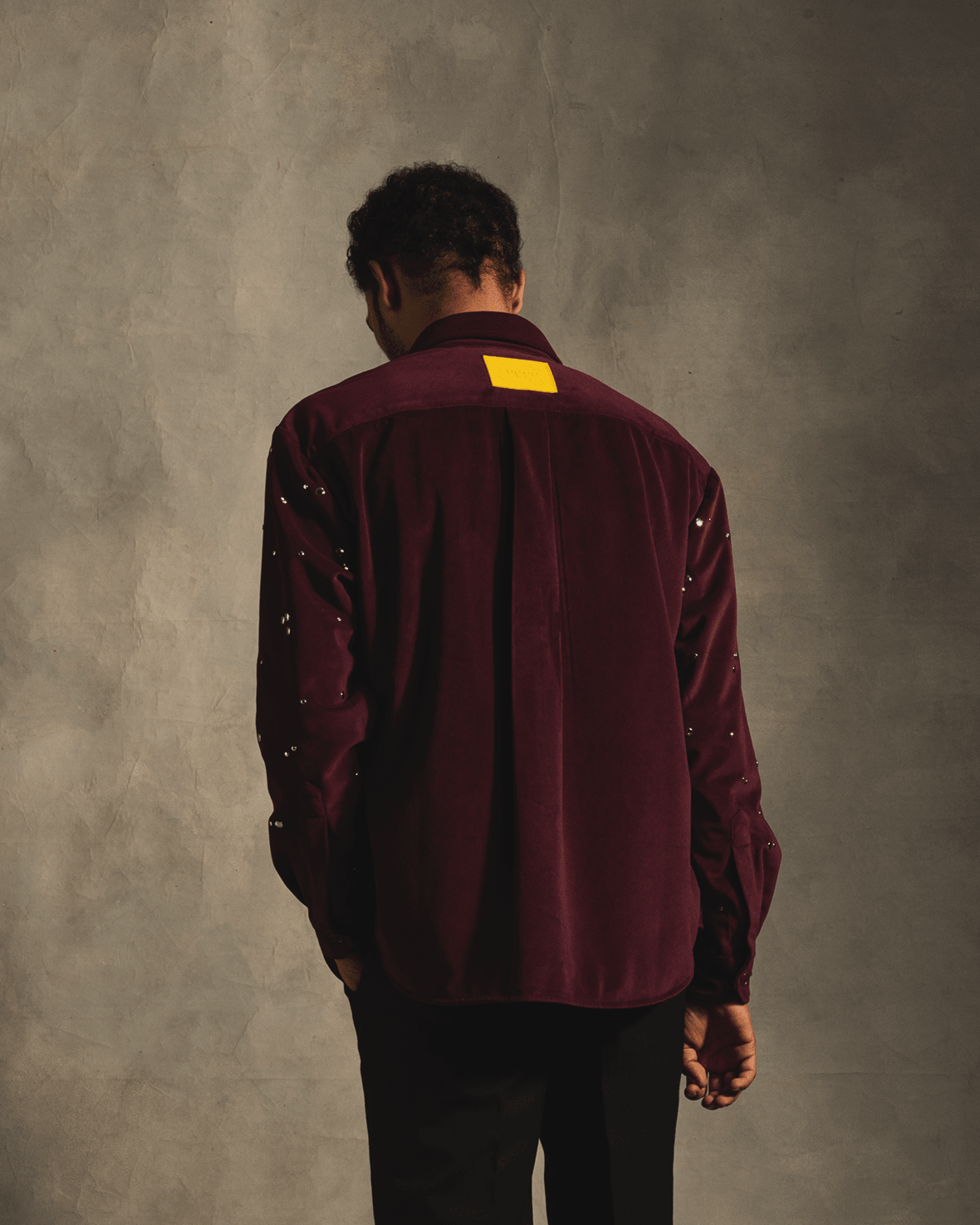 Rivet Rain Overshirt In Red