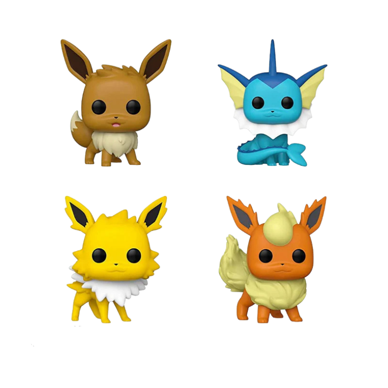 Funko Pop! Pokemon - Eevee, Vaporeon, Jolteon, Flareon 4-Pack