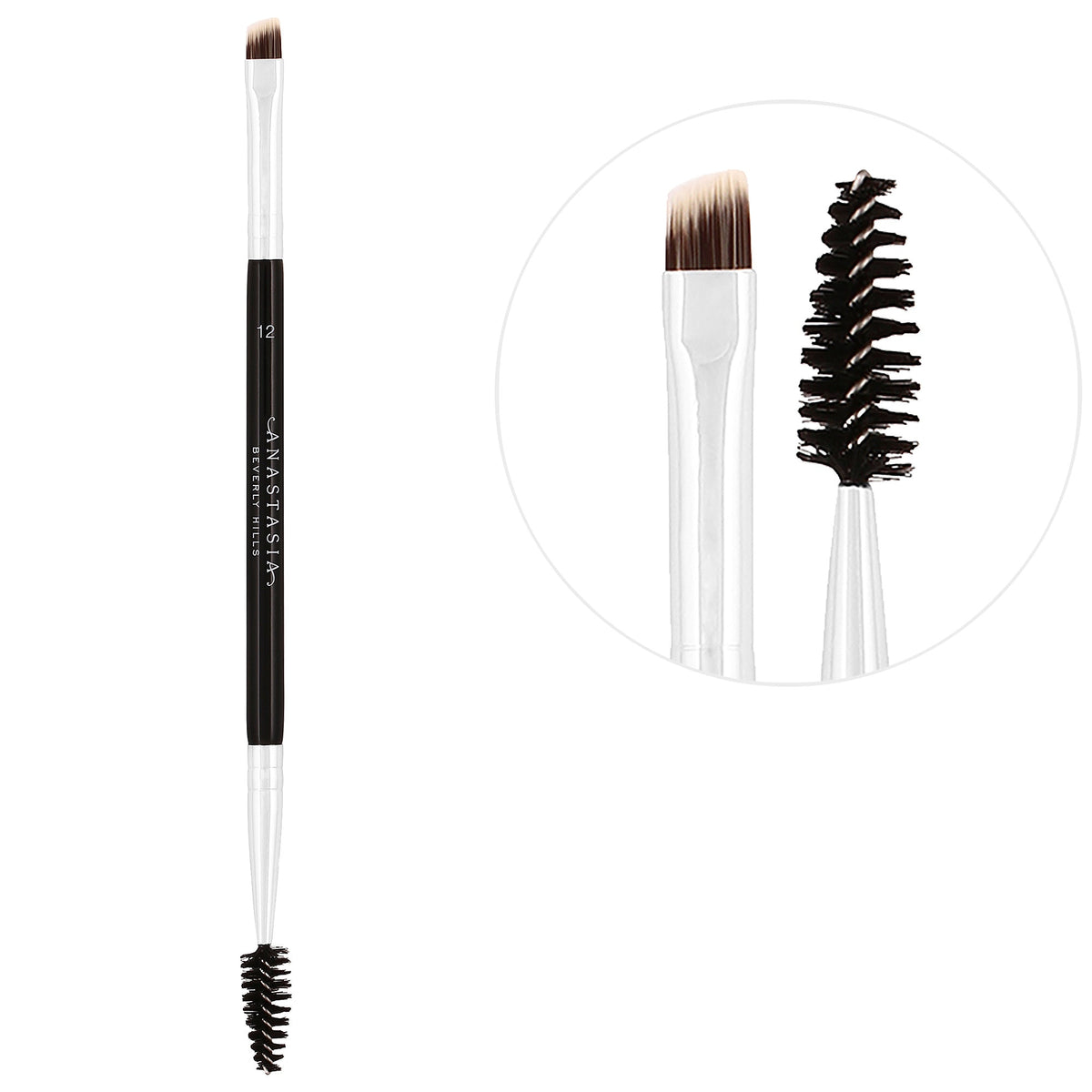 Dual-Ended Filling and Detailing Eyebrow Brush #14