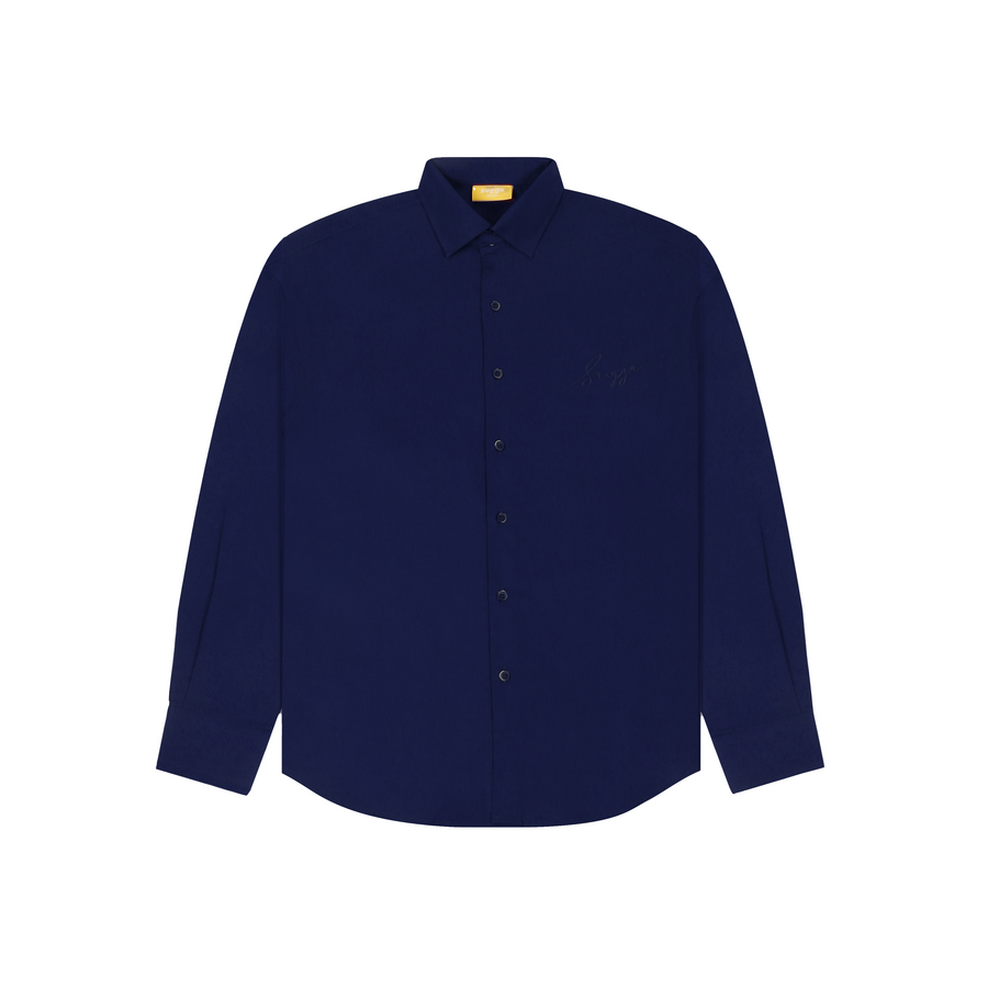 Sugga Solid Shirt In Navy Blue