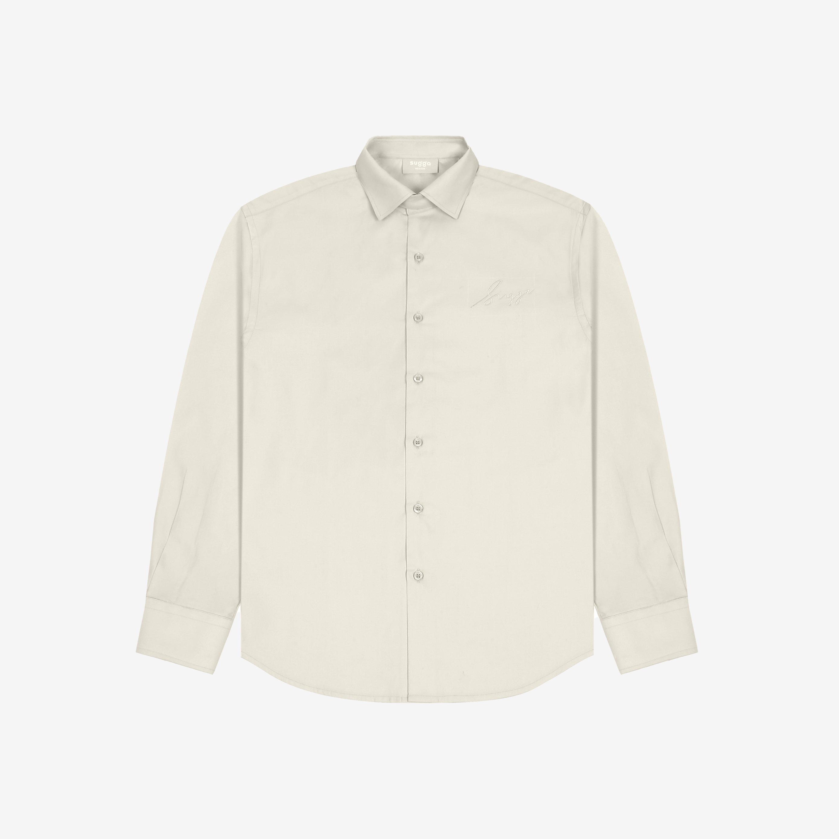 Sugga Solid Shirt In Greige