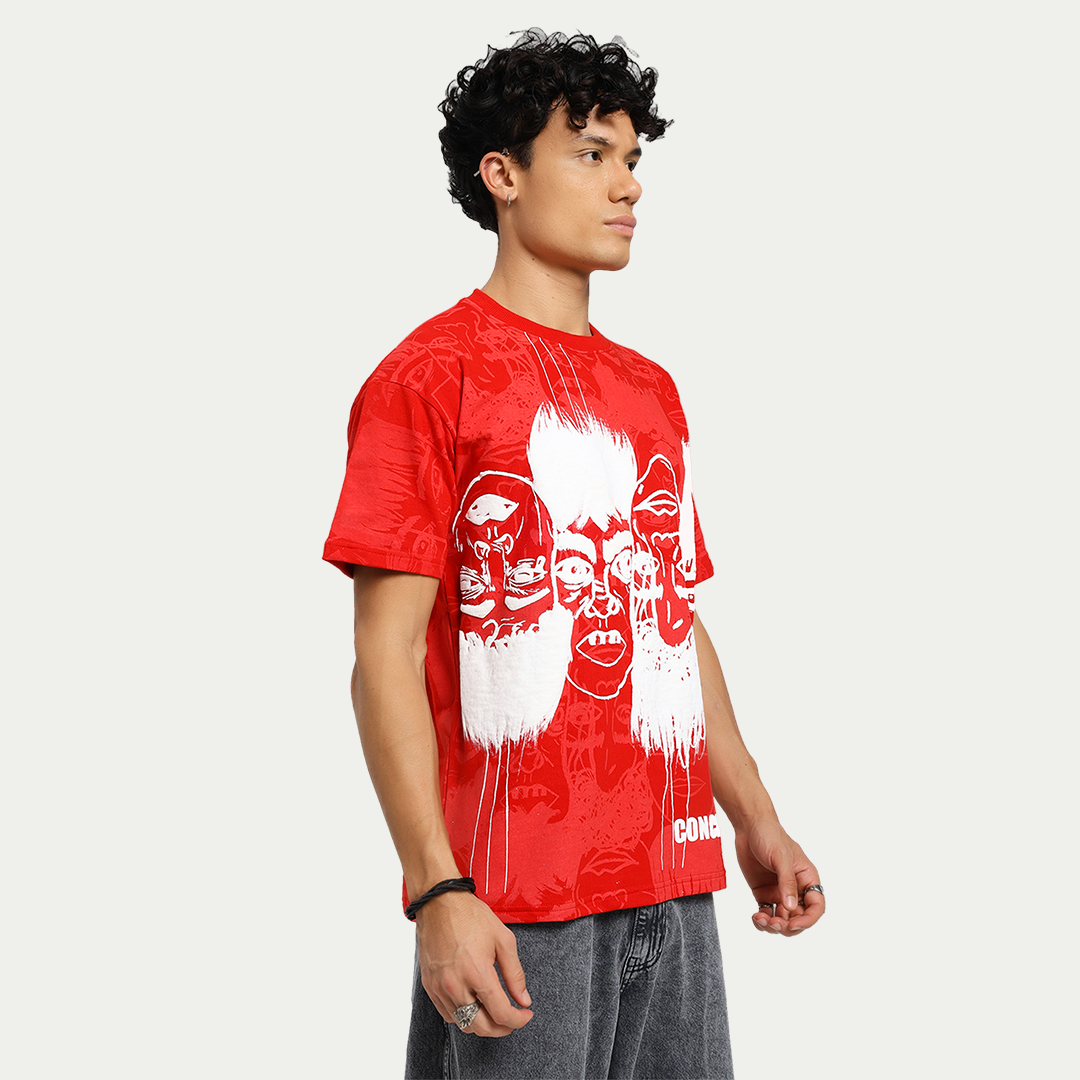 Static Jungle Red Tee