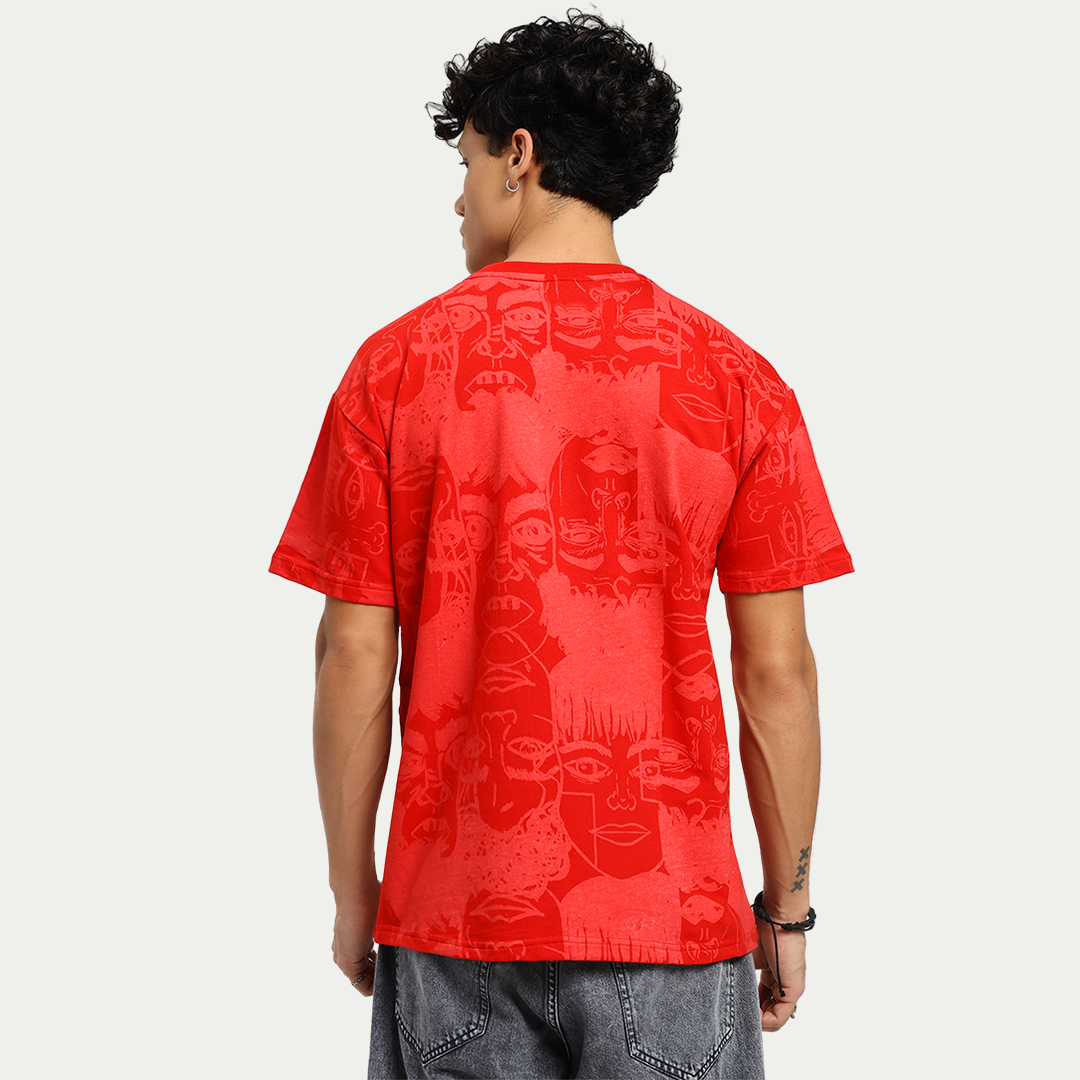 Static Jungle Red Tee