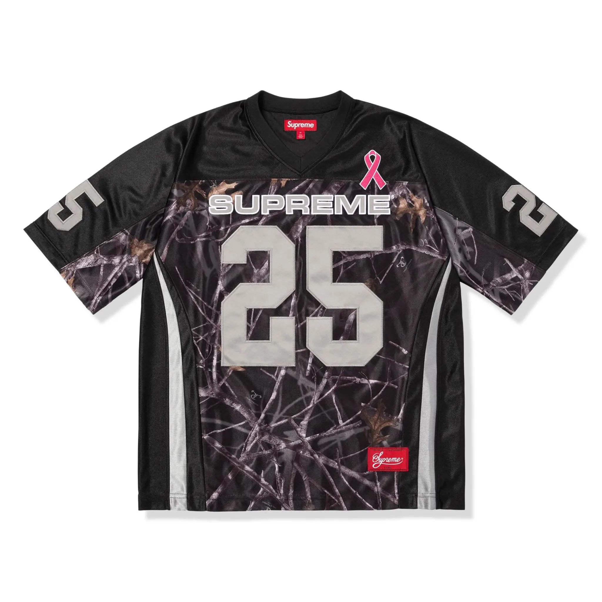 Supreme Breast Cancer Awareness Black Football Jersey
