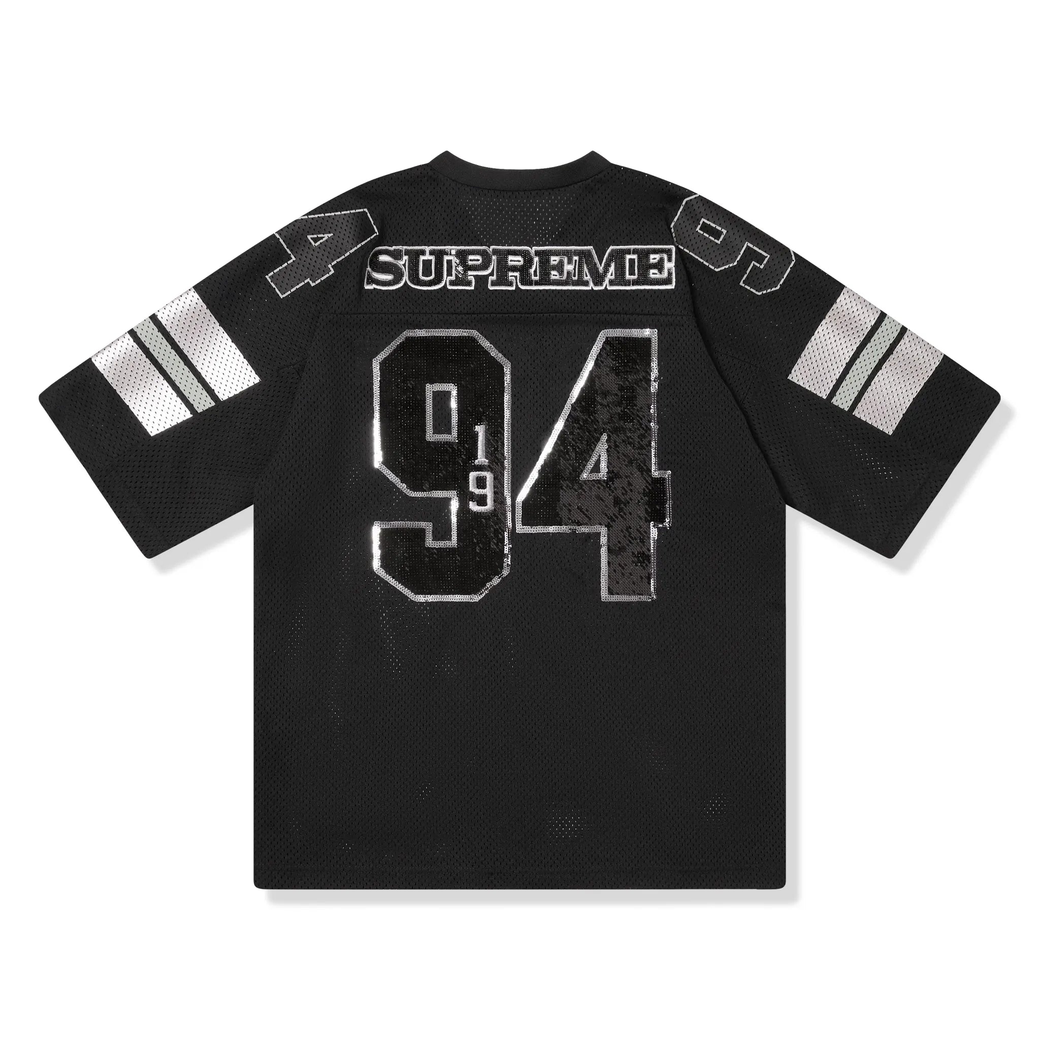 Supreme Sequin Black Football Jersey (FW25)