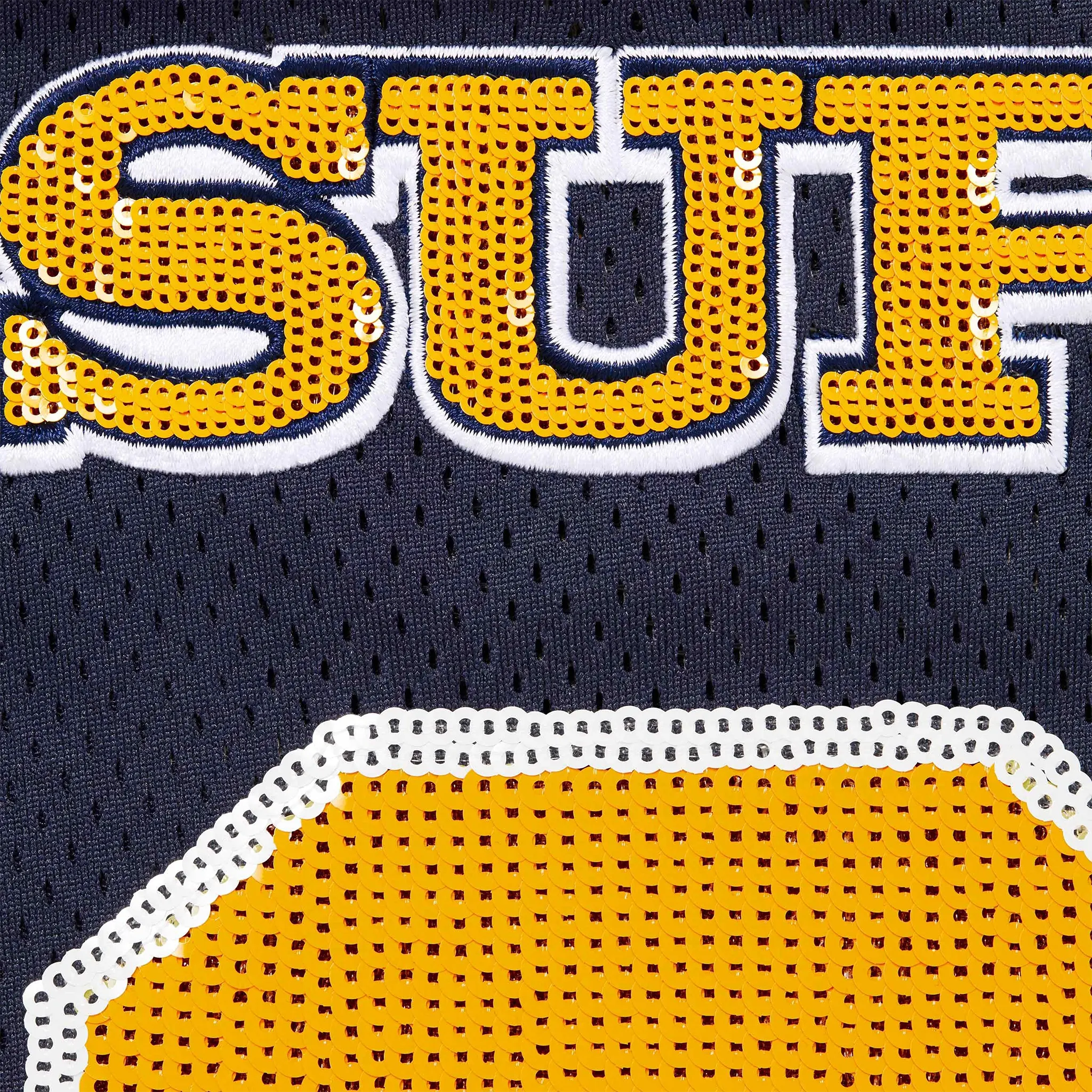 Supreme Sequin Navy Football Jersey (FW25)
