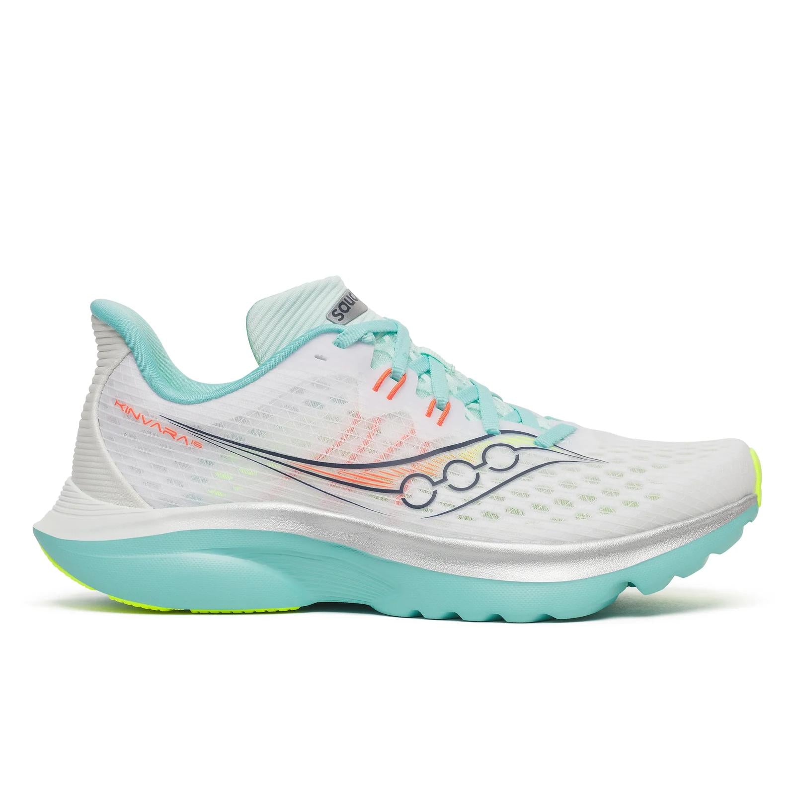 Kinvara 16 - White | Aqua