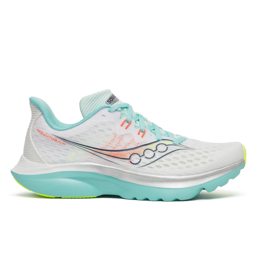 Saucony Kinvara 16 - White | Aqua (W)