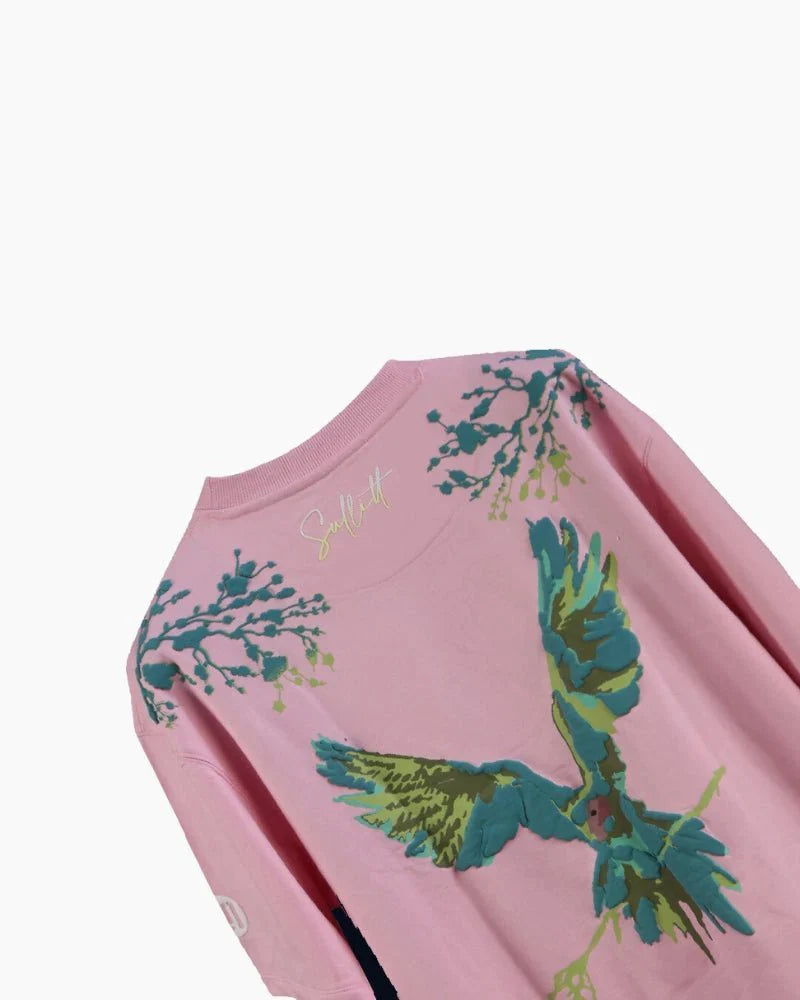 VIVIDLY PARROT PINK OVERSIZED T-SHIRT